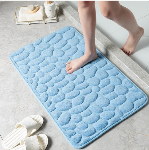 Cobblestone Embossed Super Water Absorbing Quick Drying Floor Mat 🔥